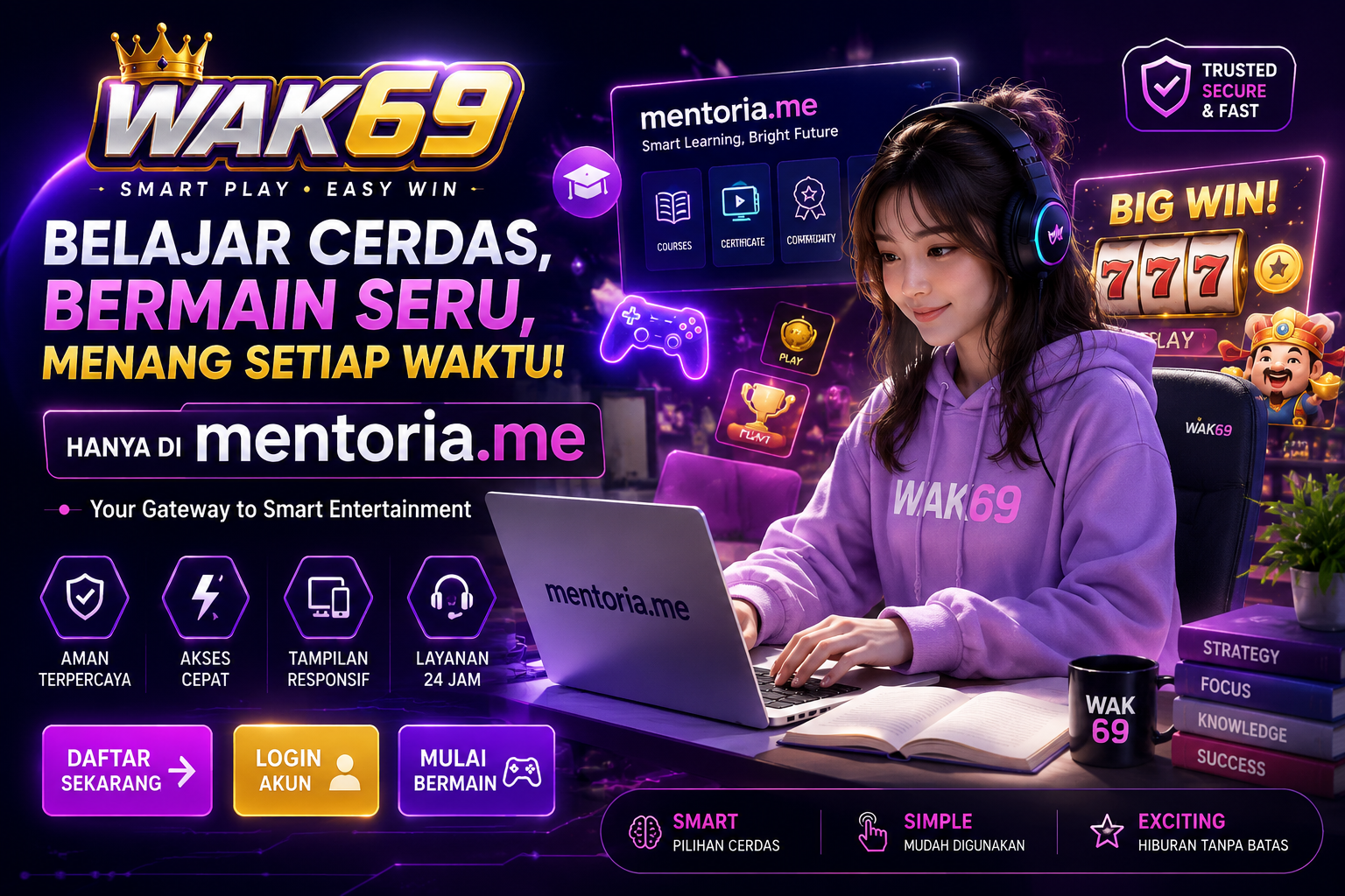 Belajar Cerdas, Bermain Seru, Menang Setiap Waktu di WAK69